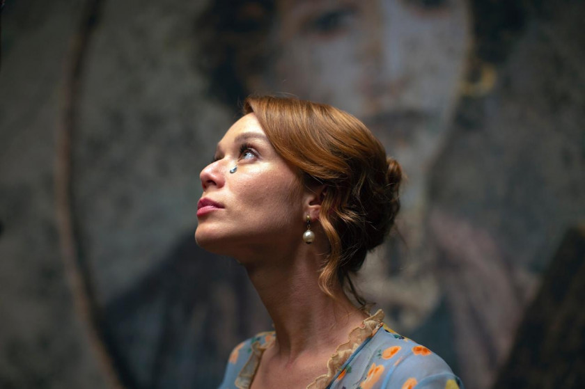 Macaque in the trees