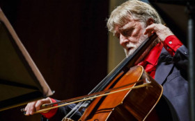 Violoncelos por toda a cidade