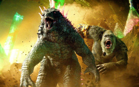 Godzilla e Kong lutam na praia de Copacabana, unidos contra ameaça comum