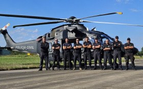 Serviço aéreo da Polícia Civil chega à Região Sul