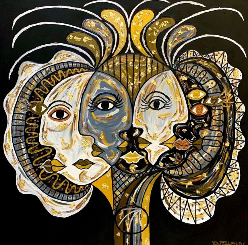 Macaque in the trees