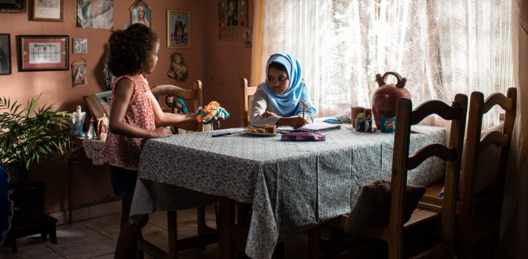 Macaque in the trees