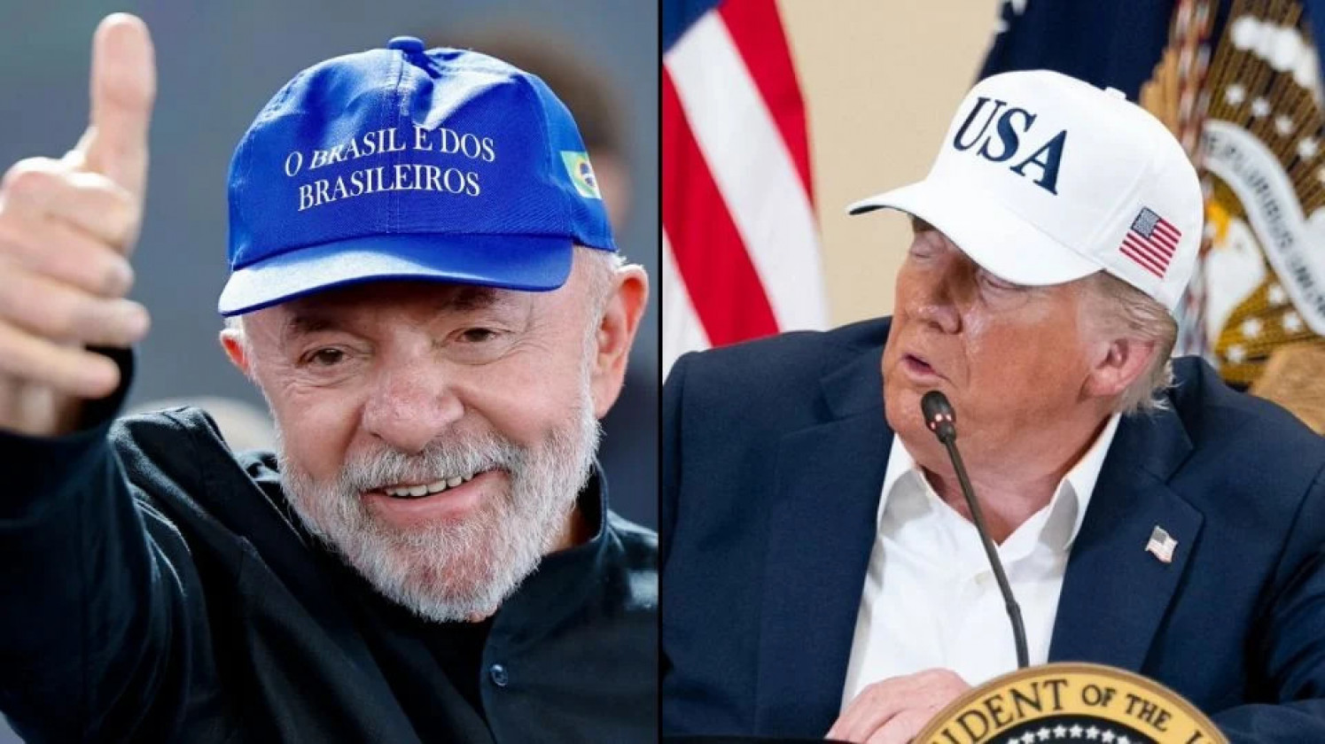 Lula &eacute; recebido por Trump na Casa Branca
