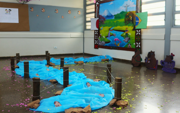 Macaque in the trees