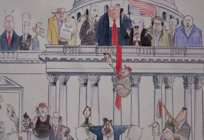 Macaque in the trees