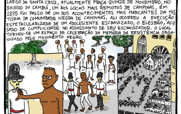 3ª edição da História em Quadrinhos "Territórios Negros: Mapeamento dos territórios, organizações e fatos históricos da população negra de Campinas" Macaque in the trees