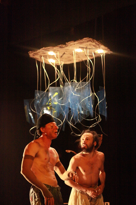 Macaque in the trees