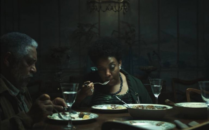 Macaque in the trees