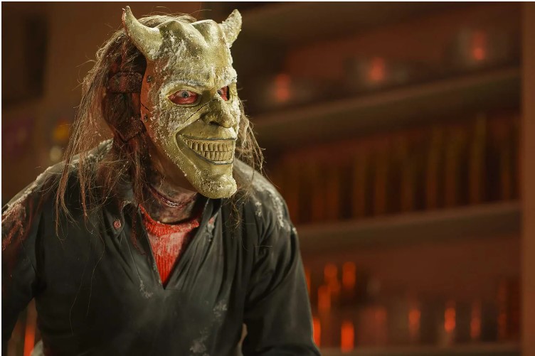 Macaque in the trees