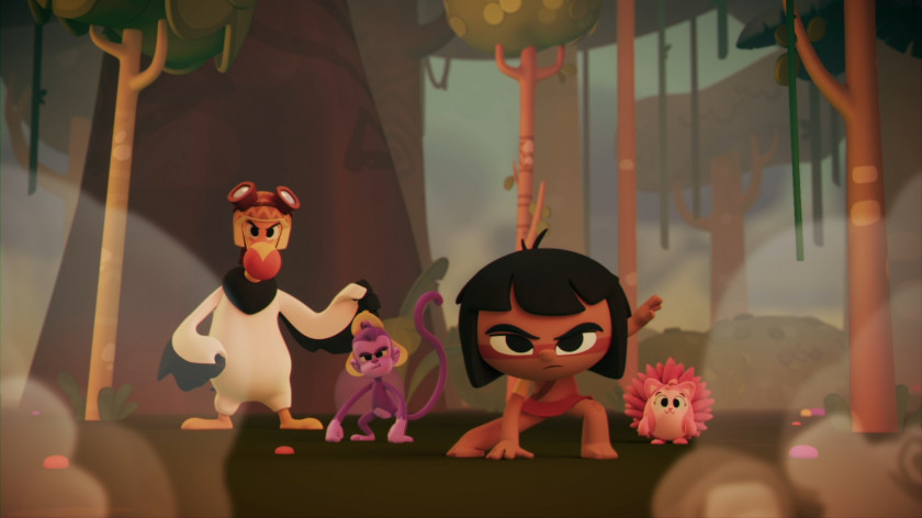 Macaque in the trees