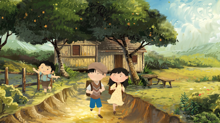 Macaque in the trees