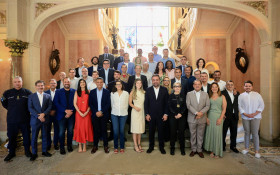 Governador Cl&aacute;udio Castro participa de almo&ccedil;o de fim de ano com secret&aacute;rios