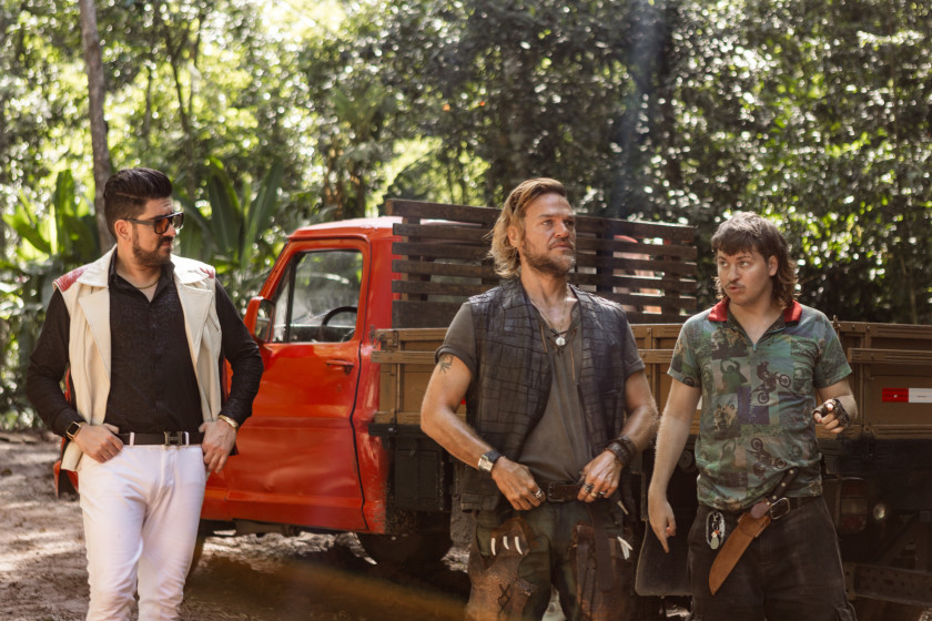 Macaque in the trees