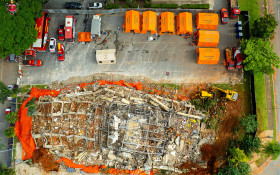 DF: Bombeiros simulam resgate em escombros da implos&atilde;o do Torre Palace