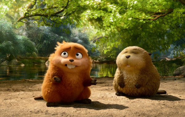 Macaque in the trees