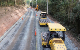 Obras da Romeu Tanganelli avan&ccedil;am em Guararema