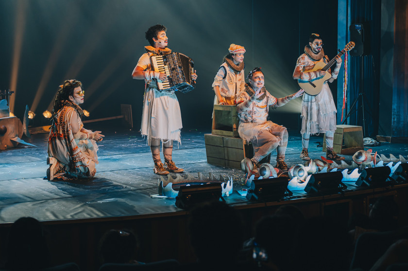 Macaque in the trees