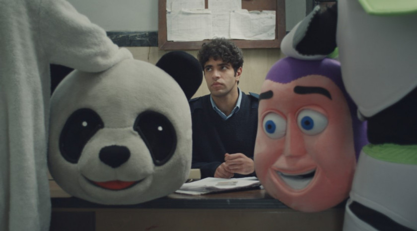 Macaque in the trees