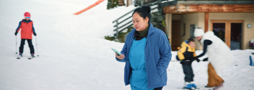 Macaque in the trees