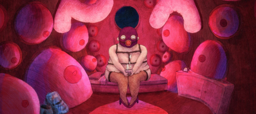 Macaque in the trees