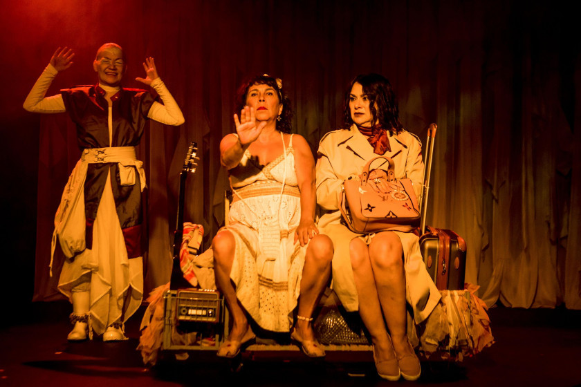 Macaque in the trees