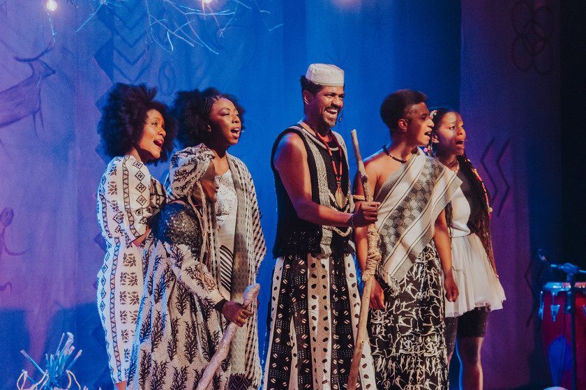 Macaque in the trees