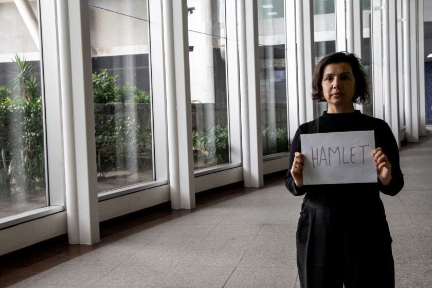 Macaque in the trees