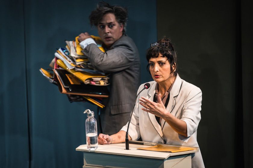 Macaque in the trees