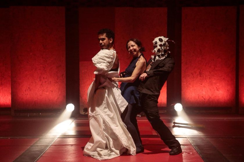 Macaque in the trees