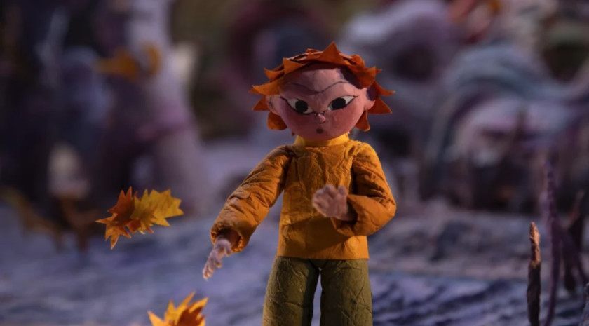 Macaque in the trees