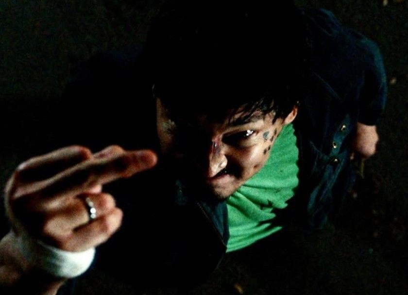 Macaque in the trees