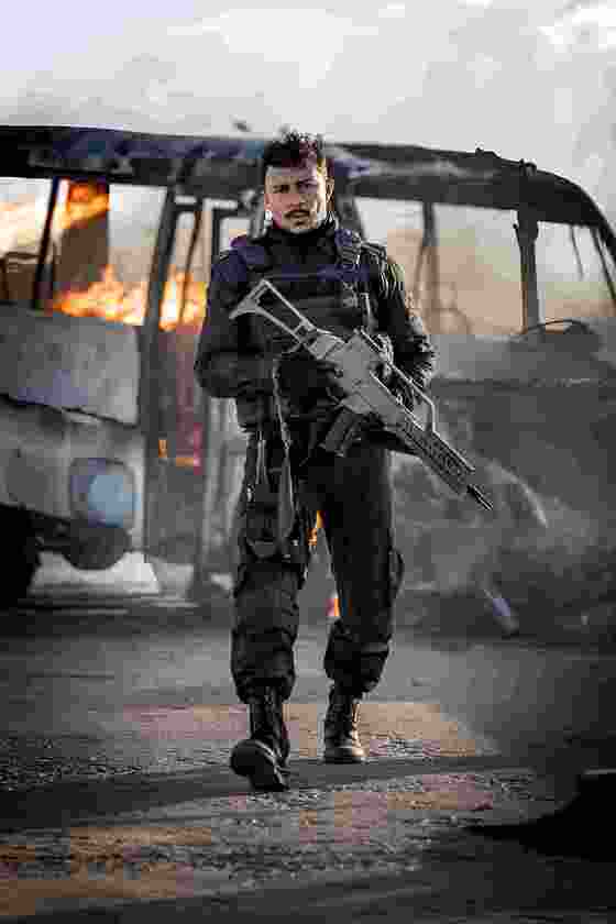 Macaque in the trees