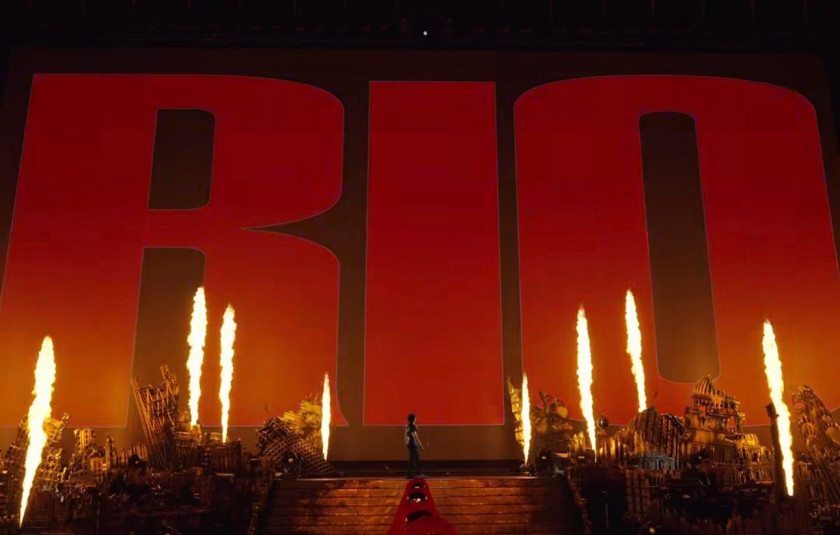 Macaque in the trees