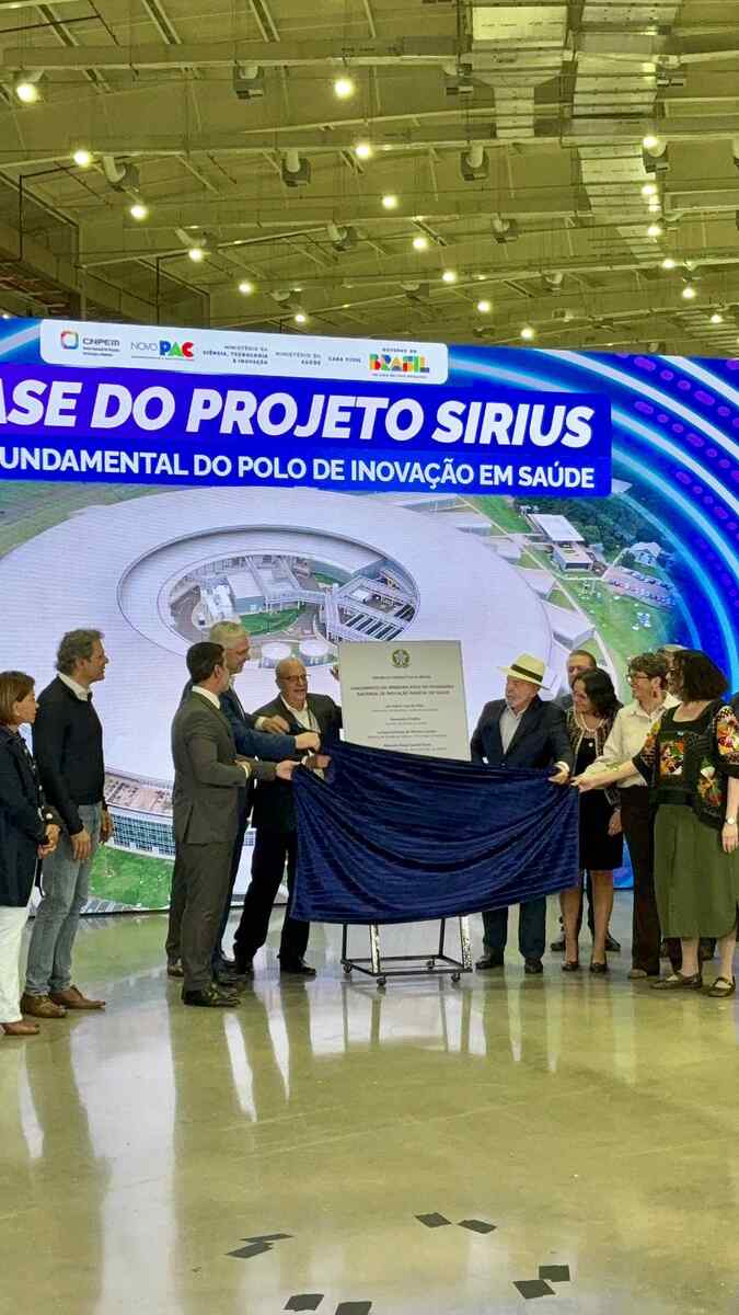 O presidente Luiz Inácio Lula da Silva inaugurou, em Campinas, no CNPEM, quatro novas linhas de luz sincrotron do acelerador de partículas do superlaboratório Sirius