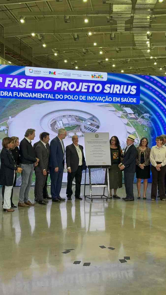 O presidente Luiz Inácio Lula da Silva inaugurou, em Campinas, no CNPEM, quatro novas linhas de luz sincrotron do acelerador de partículas do superlaboratório Sirius
