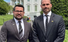 Eduardo leva crise do STF ao governo Trump e pede novas san&ccedil;&otilde;es contra ministros