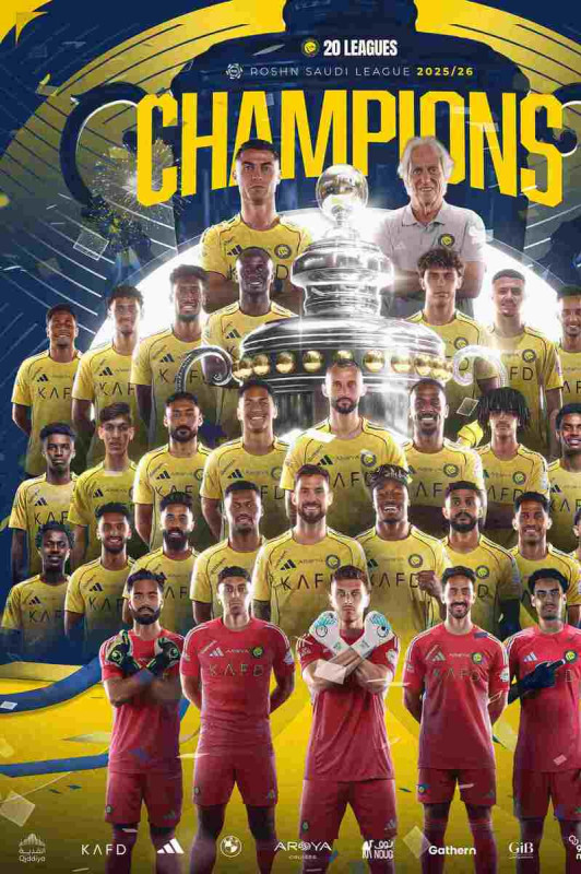 Al‑Nassr, de CR7, &eacute; campe&atilde;o Saudita