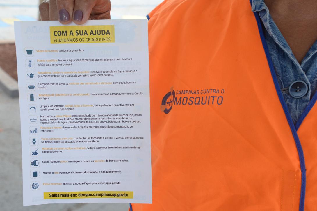 Campinas possui 25 bairros com alto risco de transmiss&atilde;o da dengue