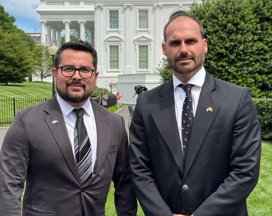 Eduardo leva crise do STF ao governo Trump e pede novas san&ccedil;&otilde;es contra ministros