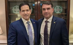 Rubio nega pedido de Fl&aacute;vio Bolsonaro para reverter tarifa&ccedil;o dos EUA