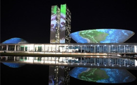 Congresso recebe proje&ccedil;&atilde;o mapeada pelo Dia Mundial do Meio Ambiente