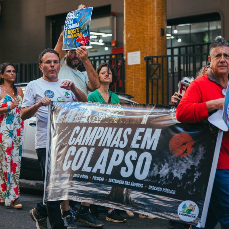 No Dia Mundial do Meio Ambiente, manifestantes protestam contra política ambiental de Campinas