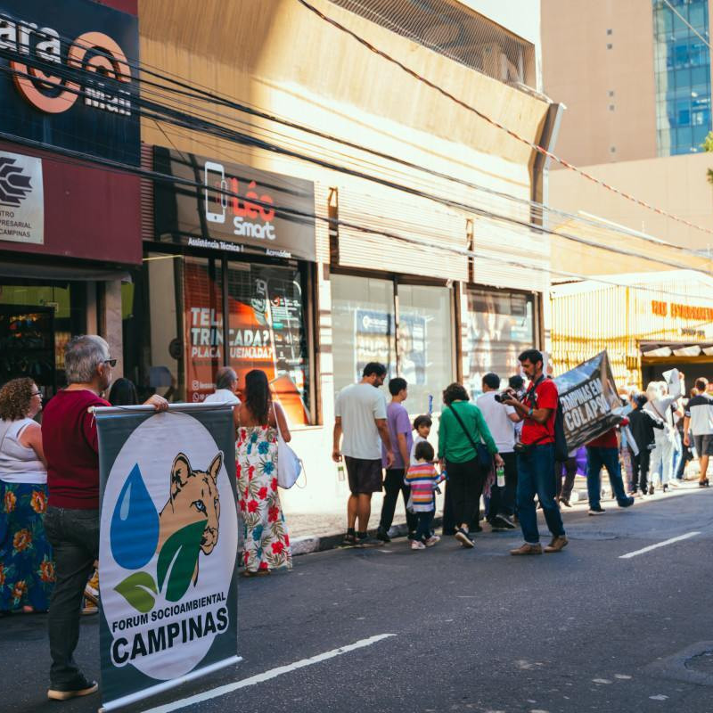 No Dia Mundial do Meio Ambiente, manifestantes protestam contra política ambiental de Campinas