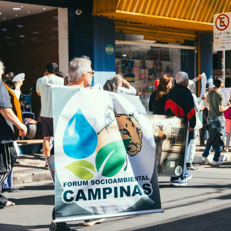 No Dia Mundial do Meio Ambiente, manifestantes protestam contra política ambiental de Campinas