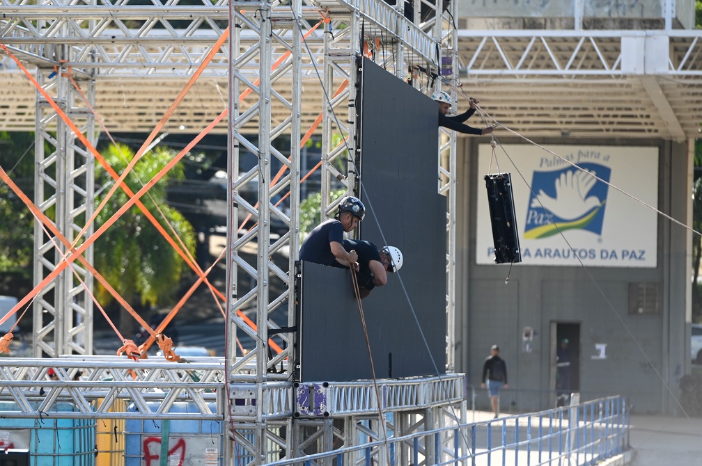 Tel&atilde;o na Lagoa do Taquaral espera milhares de torcedores para jogos do Brasil na Copa
