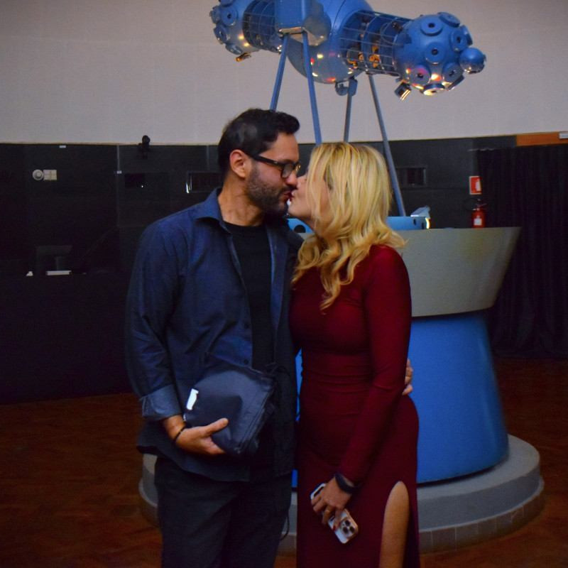 Casais transformaram a experiência astronômica em um momento de homenagens