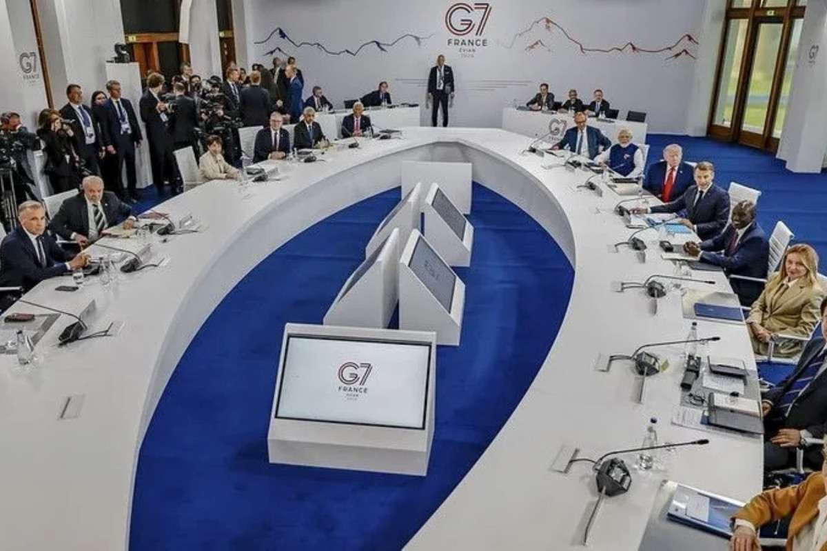 Lula manda "indireta" para Trump em reuni&atilde;o de l&iacute;deres do G7