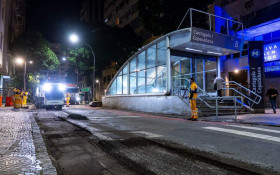 Copacabana e Leme recebem pavimenta&ccedil;&atilde;o