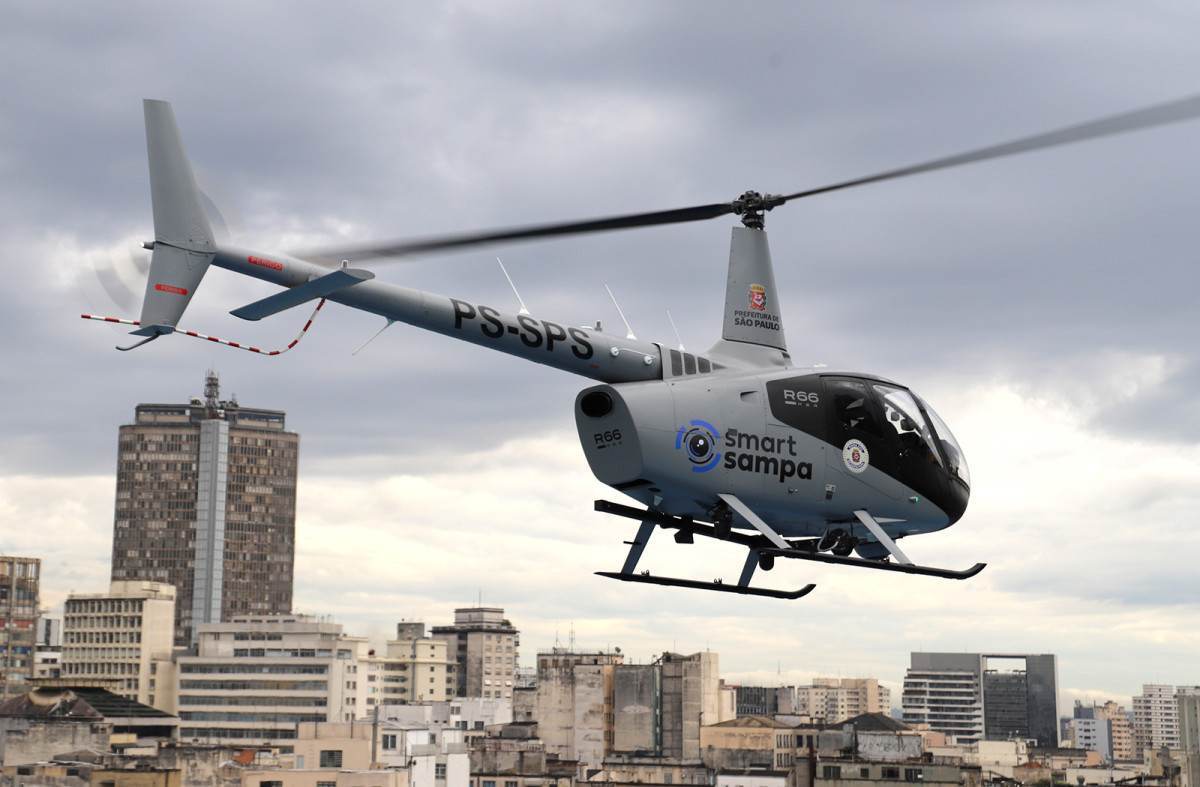 Prefeitura de SP lan&ccedil;a helic&oacute;ptero com reconhecimento facial