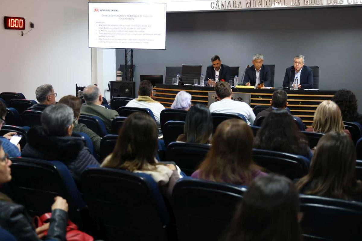 C&acirc;mara de Mogi das Cruzes debate LDO 2027 em audi&ecirc;ncia
